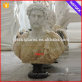 Western stone carving decorative antique marble male bust statues for sale